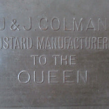 Load image into Gallery viewer, Antique Colman's Mustard Tin. Images of Queen Victoria, Transportation etc. c 1898