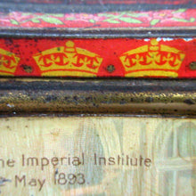 Load image into Gallery viewer, Antique Colman's Mustard Tin. Images of Queen Victoria, Transportation etc. c 1898