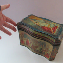 Load image into Gallery viewer, Antique Colman's Mustard Tin. Images of Queen Victoria, Transportation etc. c 1898