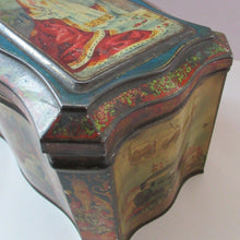 Load image into Gallery viewer, Antique Colman's Mustard Tin. Images of Queen Victoria, Transportation etc. c 1898