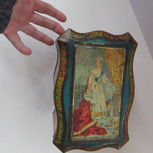 Load image into Gallery viewer, Antique Colman's Mustard Tin. Images of Queen Victoria, Transportation etc. c 1898