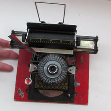 Load image into Gallery viewer, Tinplate German Toy Daisy Wheel Typewriter DRGM DRP Patent 1920s / 1930s