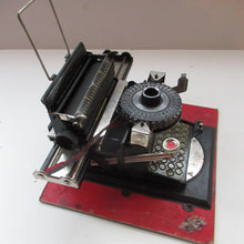 Load image into Gallery viewer, Tinplate German Toy Daisy Wheel Typewriter DRGM DRP Patent 1920s / 1930s