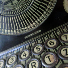 Load image into Gallery viewer, Tinplate German Toy Daisy Wheel Typewriter DRGM DRP Patent 1920s / 1930s