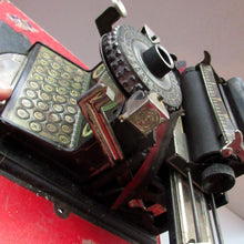 Load image into Gallery viewer, Tinplate German Toy Daisy Wheel Typewriter DRGM DRP Patent 1920s / 1930s