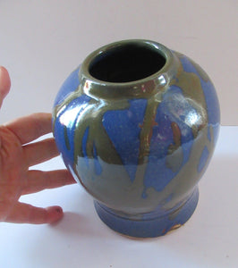 Vintage Scottish Studio Pottery Pot. John Jacobs, Vidlin Pottery