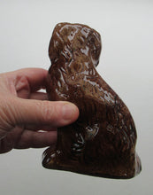 Load image into Gallery viewer, Small Miniature Treacle Glaze Kings Charles Spaniel Miniature Staffordshire Dog

