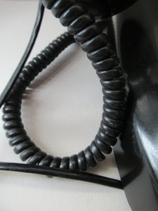 Kristian Kirks Danish 1960s Rotary Dial Black Bakelite Telephone working