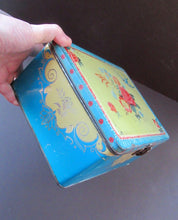 Load image into Gallery viewer,  1950s Large Blue Bird Toffee Tin Contents 5 lbs 
