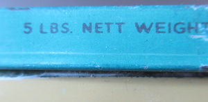  1950s Large Blue Bird Toffee Tin Contents 5 lbs 