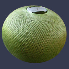 Load image into Gallery viewer, 1960s Woven Green String Hanging Pendant Light Shade