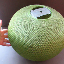 Load image into Gallery viewer, 1960s Woven Green String Hanging Pendant Light Shade