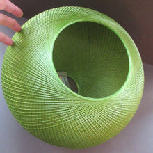 Load image into Gallery viewer, 1960s Woven Green String Hanging Pendant Light Shade