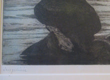 Load image into Gallery viewer, Kai Seligmann Colour Etching The Little Mermaid Langelinie
