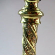Load image into Gallery viewer, 1920s Antique Vintage Desk or Brass Table Lamp with Clear Glass Shade