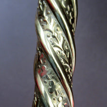 Load image into Gallery viewer, 1920s Antique Vintage Desk or Brass Table Lamp with Clear Glass Shade