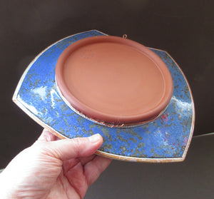 1980s Studio Pottery Wall Hanging Shallow Dish by Morgen Hall