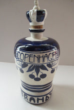 Load image into Gallery viewer, Antique Royal Copenhagen Ceramic Cherry Brandy Advertising Bottle
