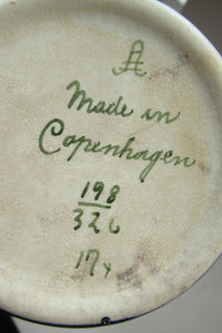 Antique Royal Copenhagen Ceramic Cherry Brandy Advertising Bottle