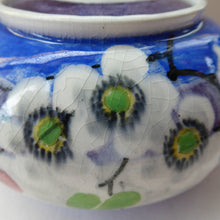Load image into Gallery viewer, Rare MakMerry Hand-Painted Teapot with White Prunus Blossoms and Blue Background. Excellent Condition