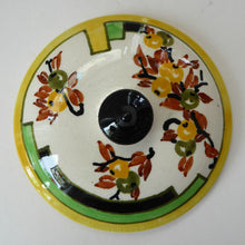 Load image into Gallery viewer,  1930s BOUGH Pottery. Rare Twin Handled Dish & Cover - with Matching Stand. Richard Amour; Dated 1939