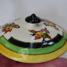 Load image into Gallery viewer,  1930s BOUGH Pottery. Rare Twin Handled Dish & Cover - with Matching Stand. Richard Amour; Dated 1939