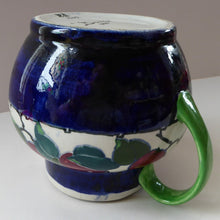 Load image into Gallery viewer, Large Bough Pottery Jug. Hand Painted Rosy Red Apples by Richard Amour; 1920s