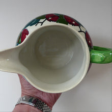 Load image into Gallery viewer, SCOTTISH POTTERY. Large Bough Pottery Jug. Hand Painted Rosy Red Apples by Richard Amour; 1920s