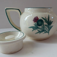 Load image into Gallery viewer, Rare 1920s Morrison & Crawford ROSSLYN Ware Miniature Teapot from Grantshouse. Hand Painted Scotch Thistles