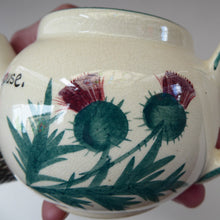 Load image into Gallery viewer, Rare 1920s Morrison & Crawford ROSSLYN Ware Miniature Teapot from Grantshouse. Hand Painted Scotch Thistles