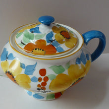 Load image into Gallery viewer,  1930s Art Deco Scotch Ivory Floral Miniature Teapot. BRITANNIA Pottery, Glasgow. Hand Painted