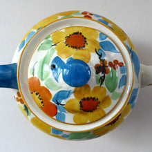 Load image into Gallery viewer,  1930s Art Deco Scotch Ivory Floral Miniature Teapot. BRITANNIA Pottery, Glasgow. Hand Painted