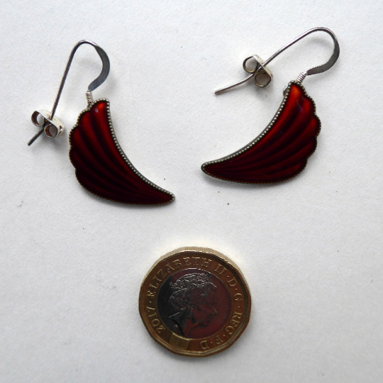 1950s NORWEGIAN Guilloche Enamel and Silver Drop Earrings by Elvik & C –  Iconic Edinburgh