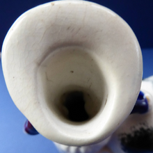 Load image into Gallery viewer, Fabulous 1880s Genuine ANTIQUE STAFFORDSHIRE Flatback Figurine / Cow Creamer. Woman and Cow