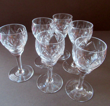 Load image into Gallery viewer, 1920s Edinburgh Crystal Liqueur Glasses
