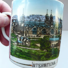 Load image into Gallery viewer, RARE 1888 Glasgow International Exhibition Ceramic Souvenir Mug