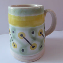 Load image into Gallery viewer, 1950s Buchan Stoneware Tankard Shape Mug. Very Rare Abstract Pattern