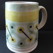Load image into Gallery viewer, 1950s Buchan Stoneware Tankard Shape Mug. Very Rare Abstract Pattern