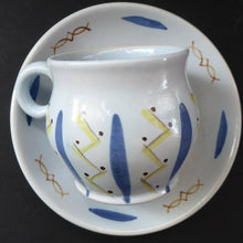 Load image into Gallery viewer, 1950s BUCHAN Stoneware Teacup and Saucer. HEBRIDES Pattern