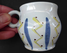 Load image into Gallery viewer, SCOTTISH POTTERY. 1950s BUCHAN Stoneware Teacup and Saucer. HEBRIDES Pattern