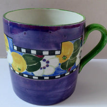 Load image into Gallery viewer, Bough Pottery Mug. Hand Painted Spring Flowers by Richard Amour; 1920s