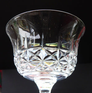 Vintage TUDOR Crystal Sherry or Liqueur Glass. SINGLE GLASS. 4 inches in height