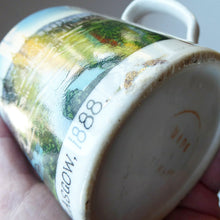 Load image into Gallery viewer, RARE 1888 Glasgow International Exhibition Ceramic Souvenir Mug