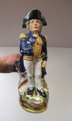 Antique Staffordshire Lord Nelson Jug 19th Century