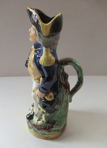 Antique Staffordshire Lord Nelson Jug 19th Century