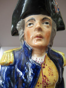 Antique Staffordshire Lord Nelson Jug 19th Century