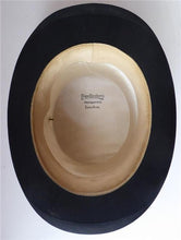 Load image into Gallery viewer, VERY LARGE Genuine Victorian Antique Top Hat. Size 7 1/4+ RARE Coachman&#39;s Rosette
