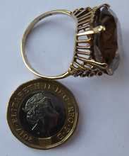Load image into Gallery viewer, Vintage 9 ct gold ring with Citrine. Size S
