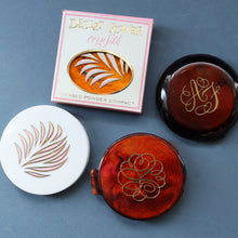 Load image into Gallery viewer, JOB LOT: Four Vintage 1960s Plastic Powder Compacts
