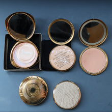 Load image into Gallery viewer, JOB LOT: Five Vintage 1950s / 1960s Gold-Tone Powder Compacts
